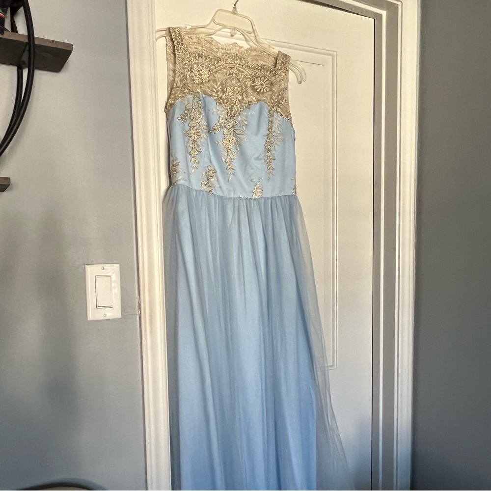Light blue long dress